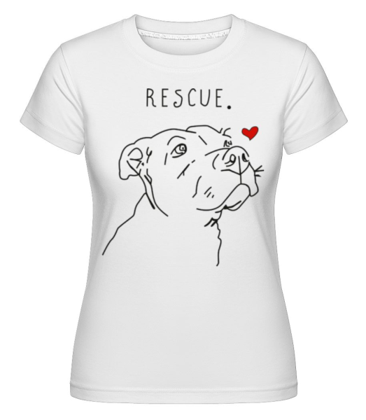Rescue Dog 2 -  Shirtinator Women's T-Shirt - White - Front