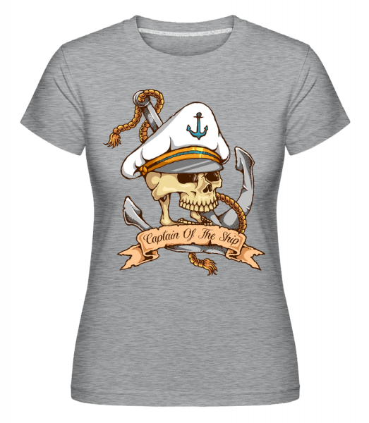 Sea Captain - Shirtinator Frauen T-Shirt - Grau meliert - Vorn