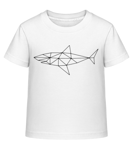 Polygon Hai - Kinder Shirtinator T-Shirt - Weiß - Vorne