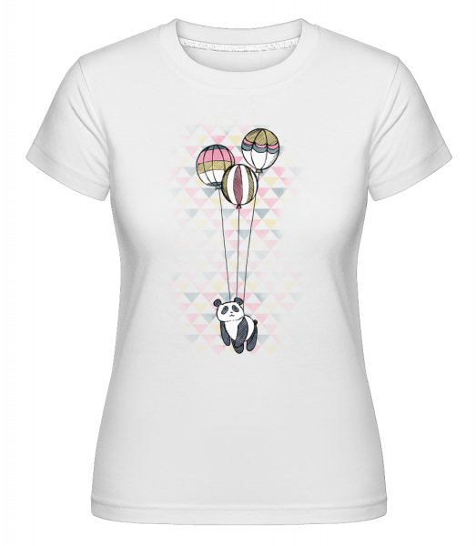 Fliegender Panda - Shirtinator Frauen T-Shirt - Weiß - Vorn