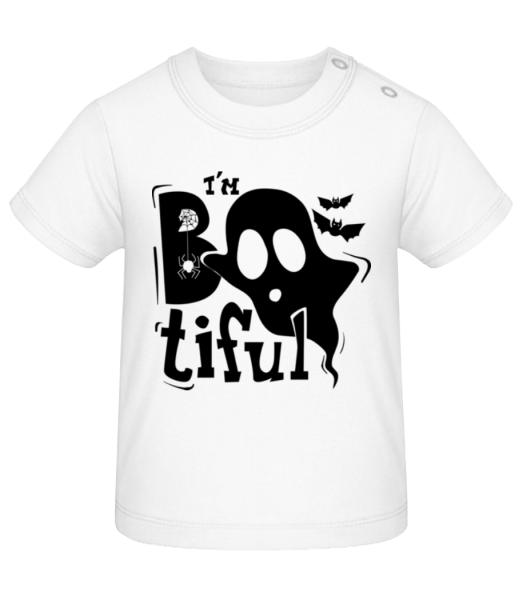 I'm Bootiful Halloween - Baby T-Shirt - White - Front