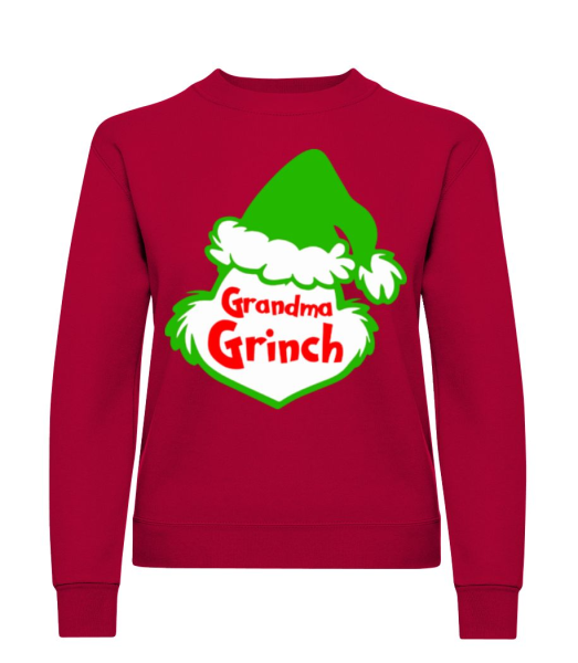 Grandma Grinch - Women's Sweatshirt - Red - Front