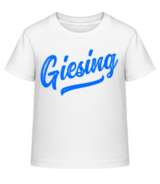 Giesing Swoosh - Kinder Shirtinator T-Shirt - Weiß - Vorne