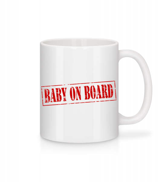 Baby On Board - Mug - White - Front