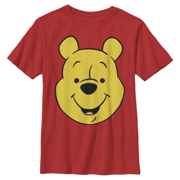 Disney Classics - Winnie Puuh - Medvídek Pú WinniePooh Big Face - Kinder T-Shirt - Rot - Vorne