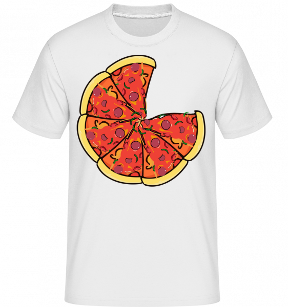 Pizza - Shirtinator Männer T-Shirt - Weiß - Vorn
