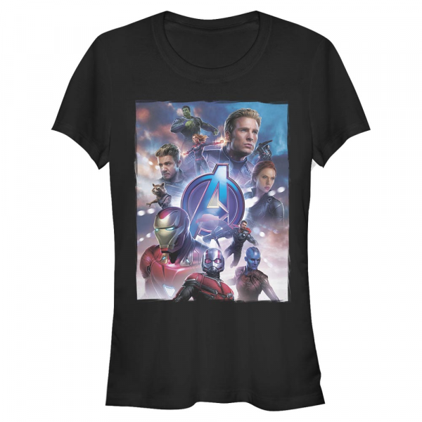 Marvel - Avengers Endgame - Skupina Basic Poster - Frauen T-Shirt - Schwarz - Vorne