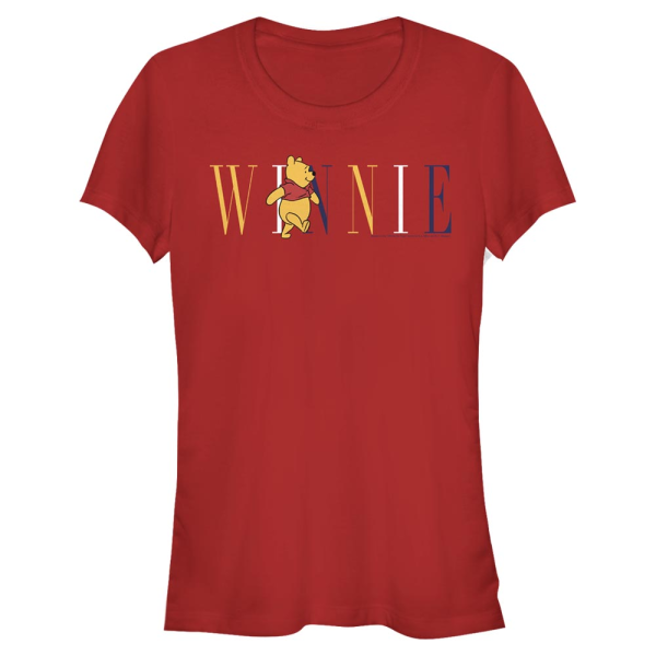 Disney - Winnie Puuh - Medvídek Pú Pooh Fashion - Frauen T-Shirt - Rot - Vorne