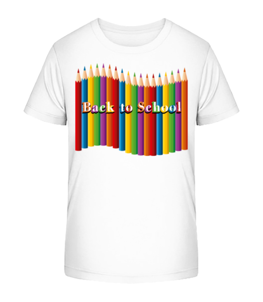 Back To School - Kid's Bio T-Shirt Stanley Stella - White - Front