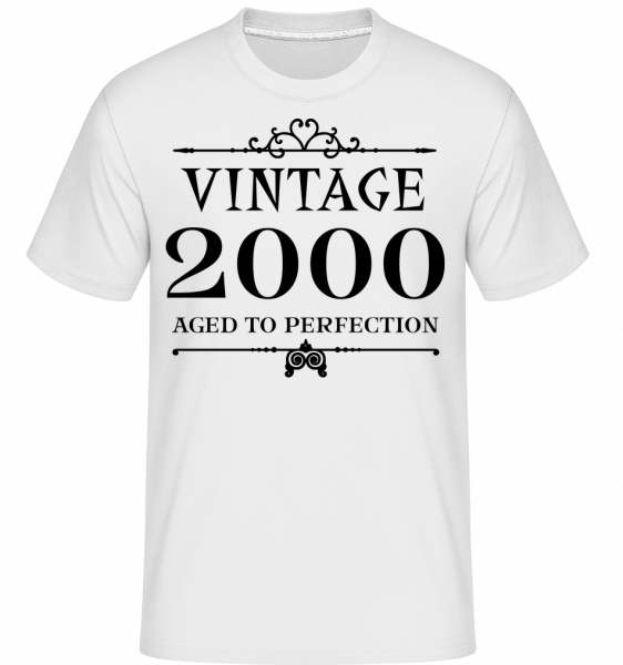 Vintage 2000 Perfection -  Shirtinator Men's T-Shirt - White - Vorn