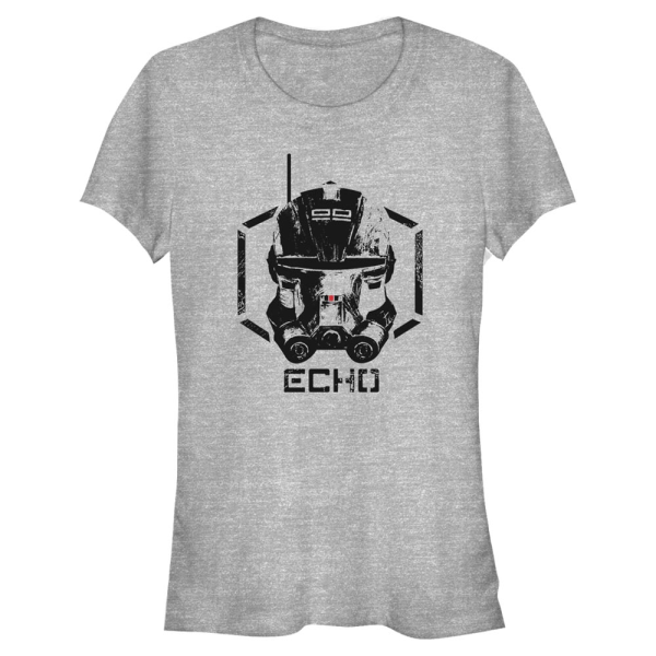 Star Wars - The Bad Batch - Big Face Echo - Frauen T-Shirt - Grau meliert - Vorne
