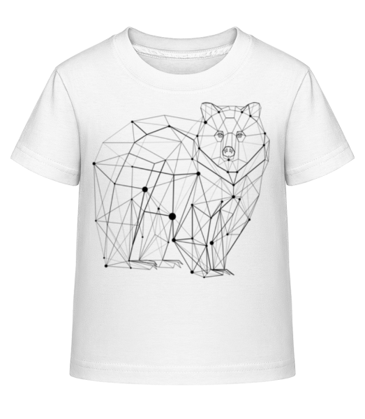 Polygon Bär - Kinder Shirtinator T-Shirt - Weiß - Vorne
