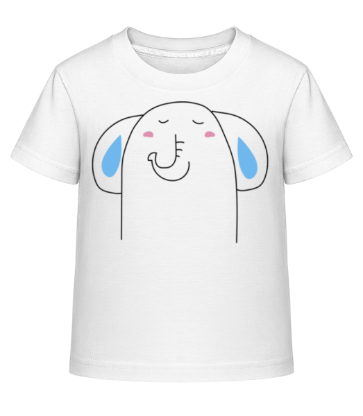 Putziger Elefant - Kinder Shirtinator T-Shirt - Weiß - Vorne