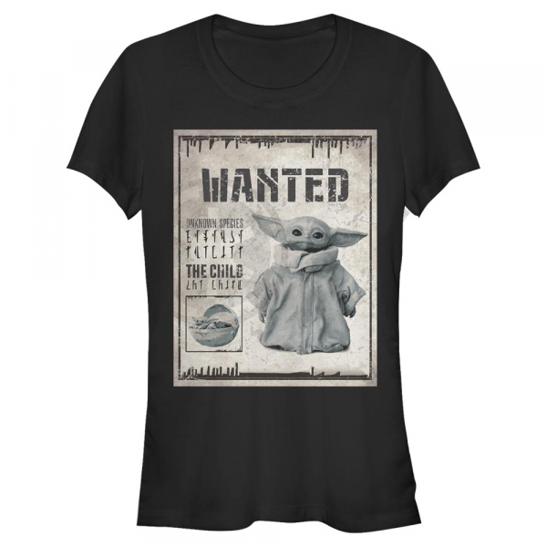 Star Wars - The Mandalorian - The Child Wanted Child Poster - Frauen T-Shirt - Schwarz - Vorne