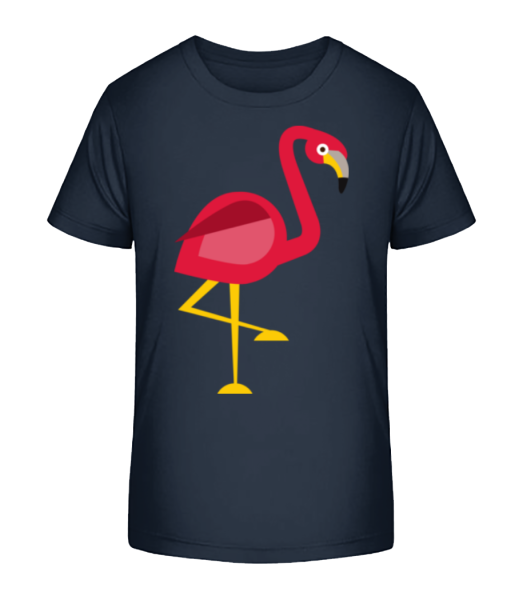 Flamingo Comic - Kinder Bio T-Shirt Stanley Stella - Marine - Vorne