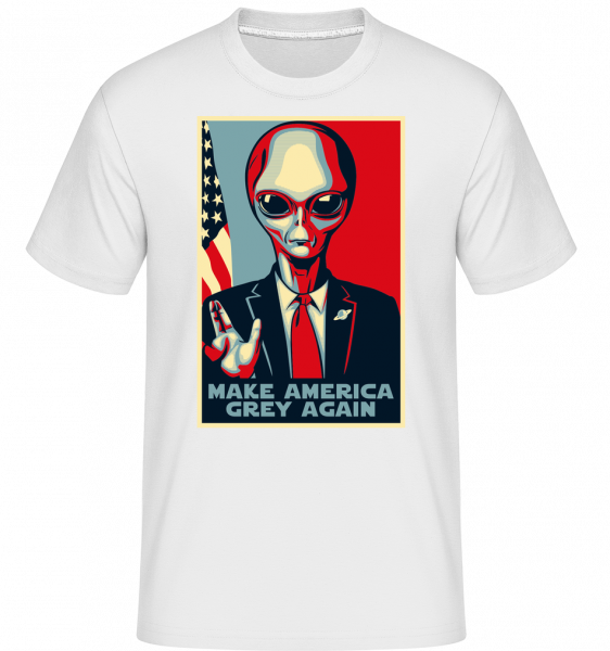 Make America Grey Again -  Shirtinator Men's T-Shirt - White - Front