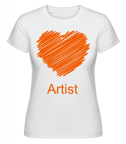 Artist Heart -  Shirtinator Women's T-Shirt - White - Vorn