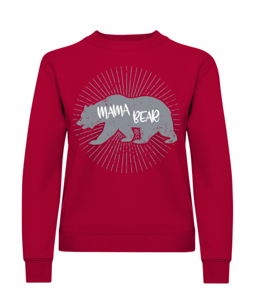Mama Bear - Classic Ladies’ Set-In Sweatshirt - Red - Vorn