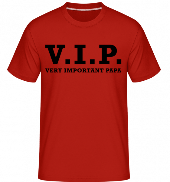 VIP PAPA -  Shirtinator Men's T-Shirt - Red - Vorn