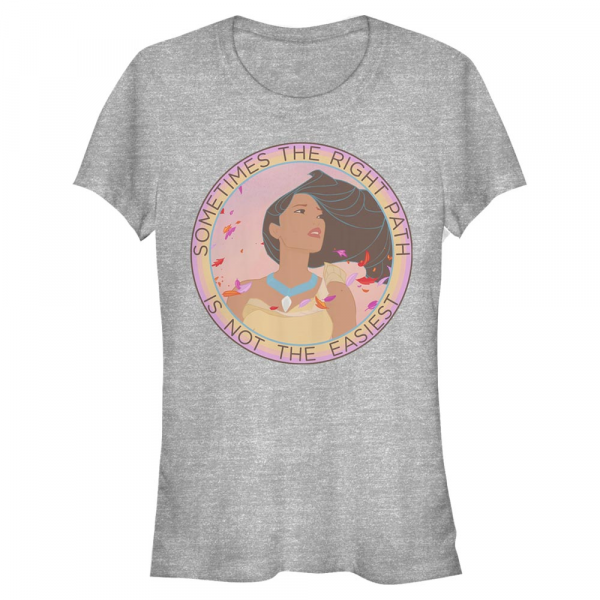Disney - Pocahontas - Pocahontas Not Easiest - Women's T-Shirt - Heather grey - Front