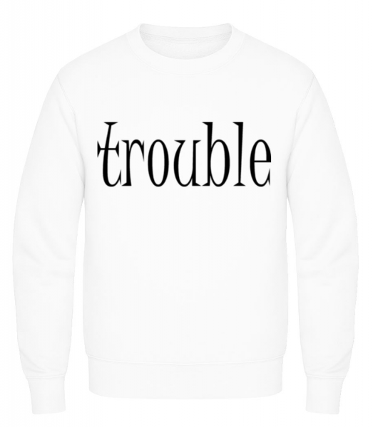 Trouble Makers Partner - Men's Sweatshirt - White - Front