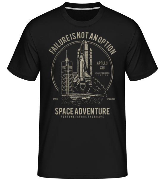 Space Adventure - Shirtinator Männer T-Shirt - Schwarz - Vorne