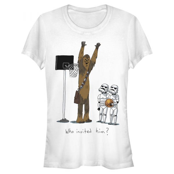 Star Wars - Classic Chewie Basketball - Frauen T-Shirt - Weiß - Vorne