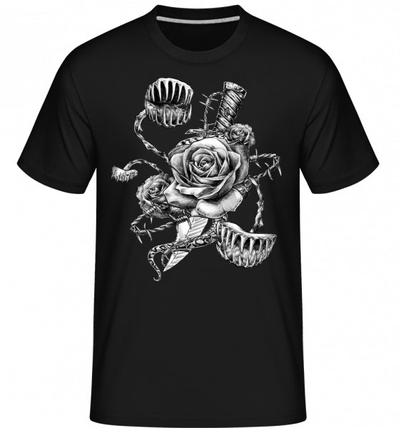 Roses Carnivores -  Shirtinator Men's T-Shirt - Black - Front