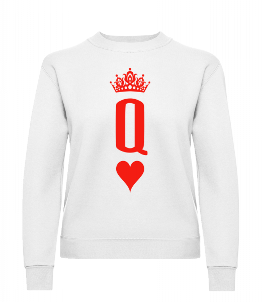 Poker Queen - Women's Sweatshirt - White - Front