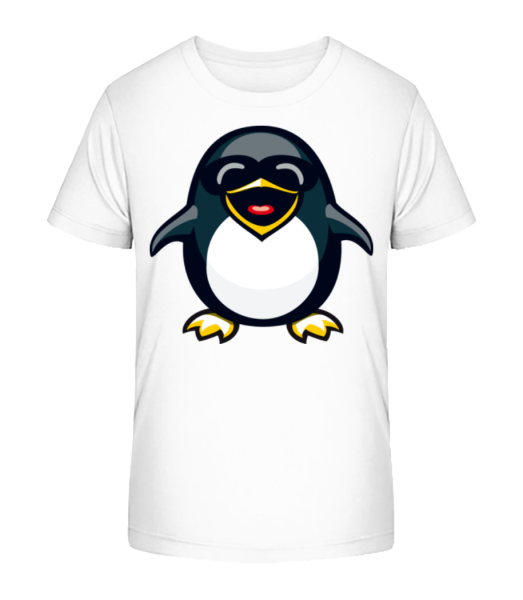 Cool Penguin - Kid's Bio T-Shirt Stanley Stella - White - Front