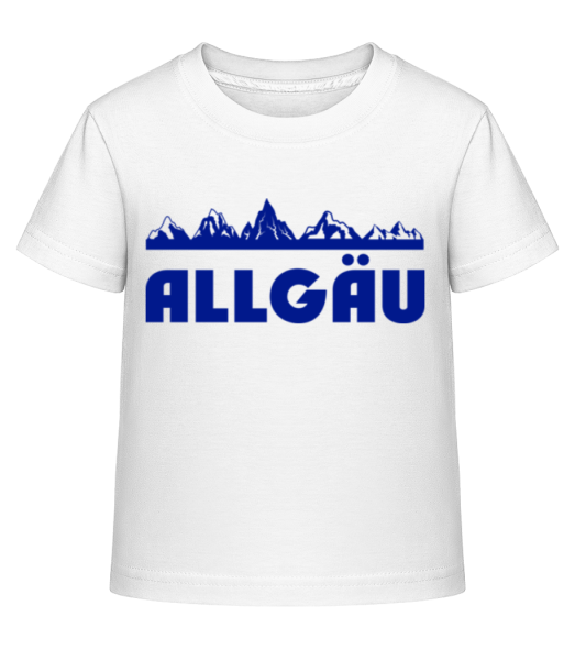 Allgäu - Kinder Shirtinator T-Shirt - Weiß - Vorne