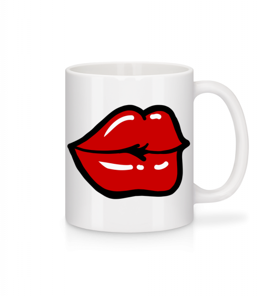 Red Lips - Tasse - Weiß - Vorn