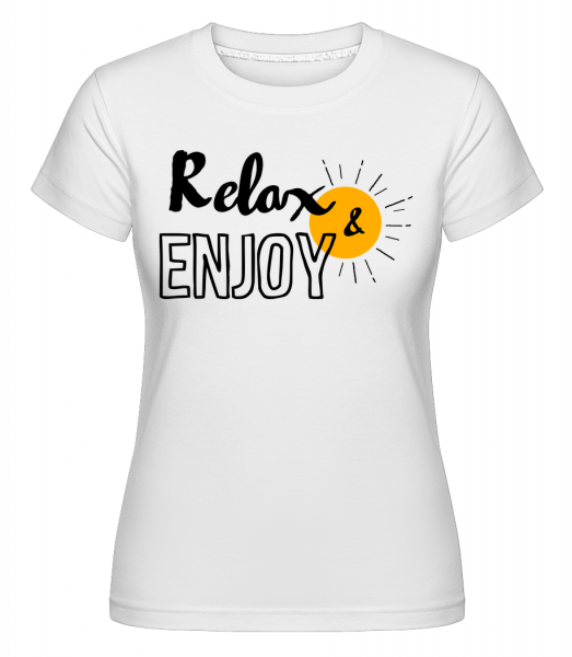 Relax Enjoy -  Shirtinator Women's T-Shirt - White - Front