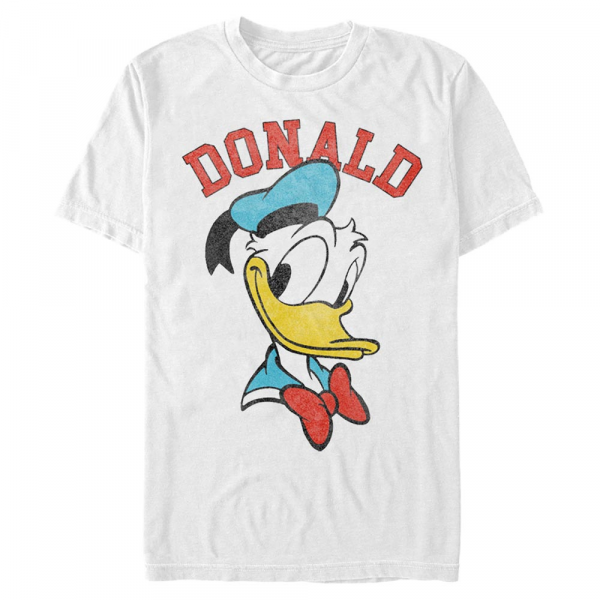 Disney Classics - Micky Maus - Donald Duck Donald - Männer T-Shirt - Weiß - Vorne