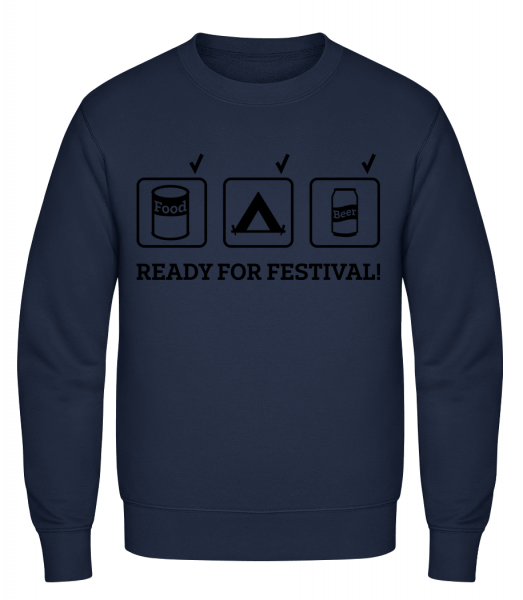 Ready For Festival - Classic Set-In Sweatshirt - Navy - Vorn