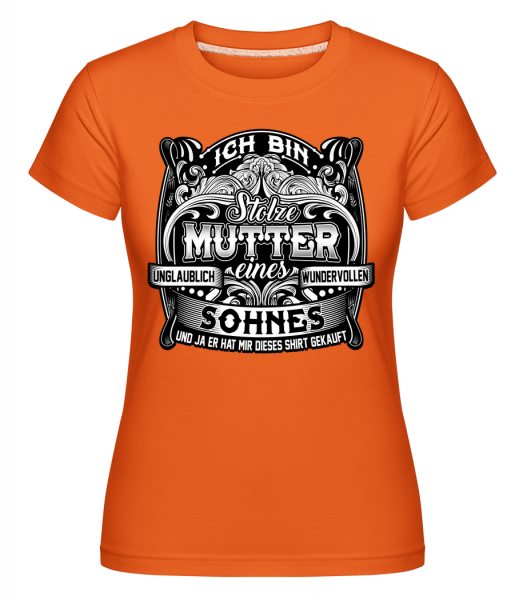 Ich Bin Stolze Mutter - Shirtinator Frauen T-Shirt - Orange - Vorn