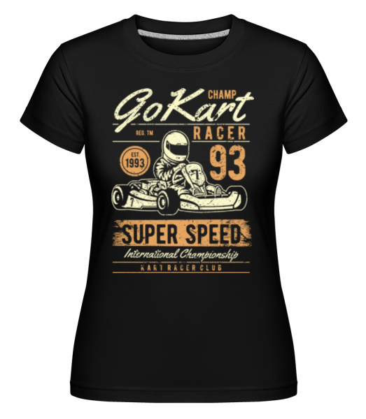 Go Kart Racer -  Shirtinator Women's T-Shirt - Black - Front