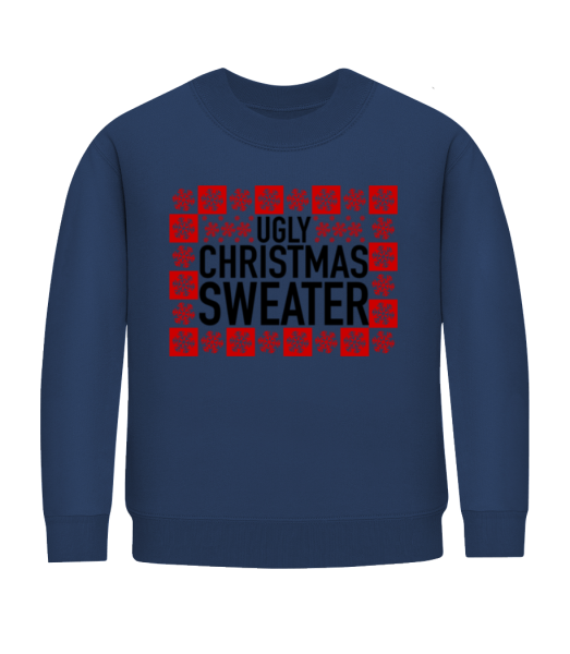Ugly Christmas Sweater - Kinder Pullover - Marine - Vorne
