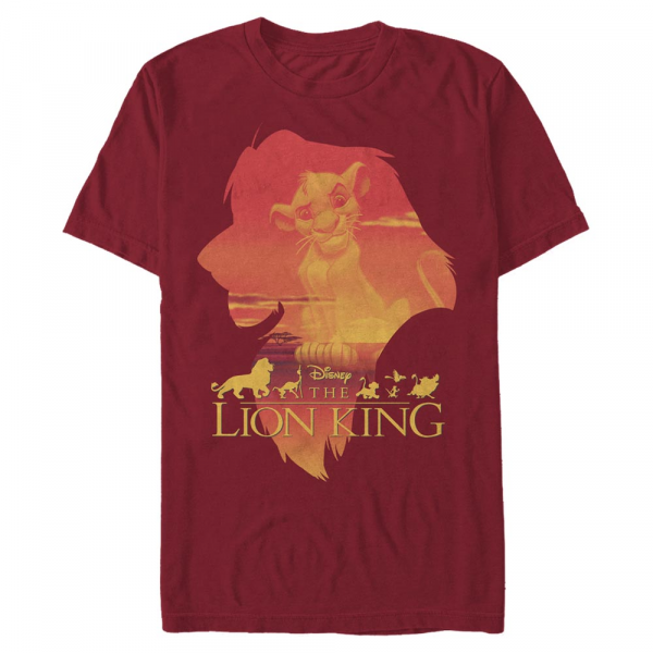 Disney - The Lion King - Skupina To Grow Up - Men's T-Shirt - Cherry - Front