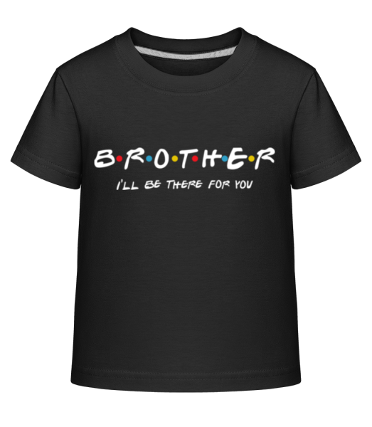 Brother Friends - Kinder Shirtinator T-Shirt - Schwarz - Vorne