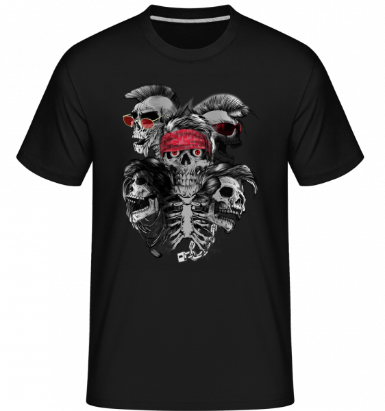 Crazy Skulls -  Shirtinator Men's T-Shirt - Black - Vorn