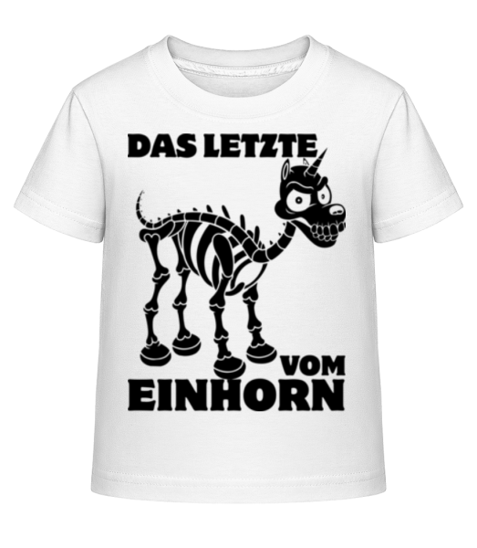 Das Letzte Vom Einhorn - Kinder Shirtinator T-Shirt - Weiß - Vorne