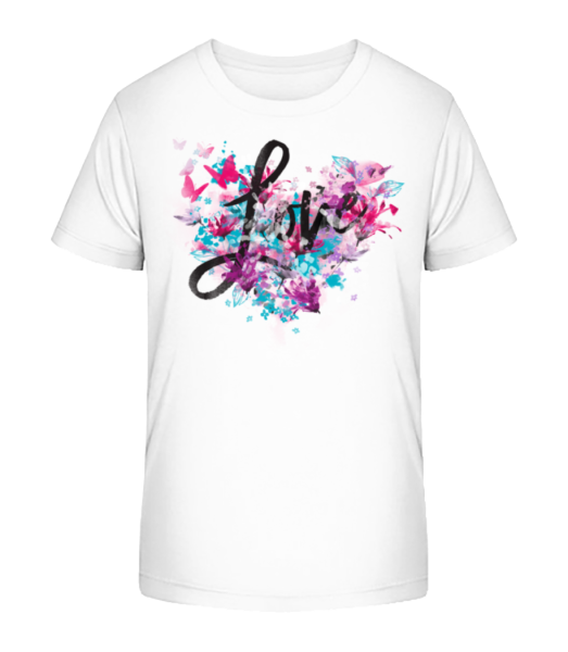Love - Kinder Bio T-Shirt Stanley Stella - Weiß - Vorne