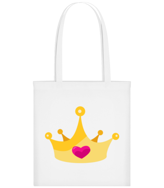 Princess Crown Yellow - Stofftasche - Weiß - Vorne