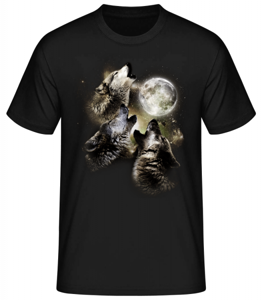 Wolf Moon - Men's Basic T-Shirt - Black - Front