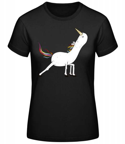 Yoga unicorn stretched - Basic T-Shirt - Black - Vorn