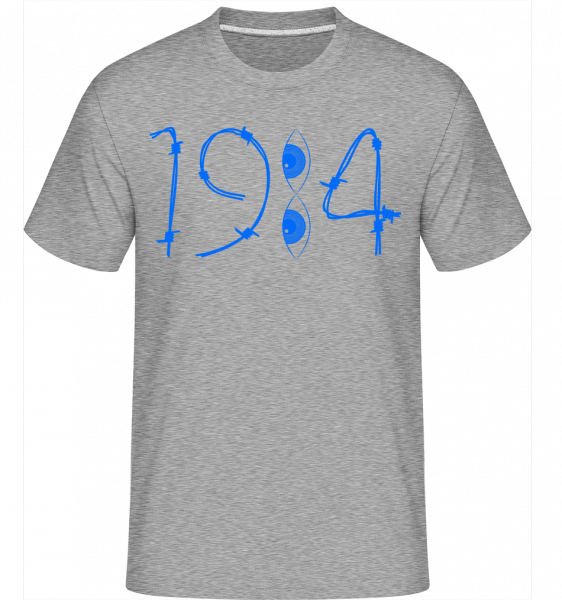 1984 Wires Eyes -  Shirtinator Men's T-Shirt - Heather grey - Front