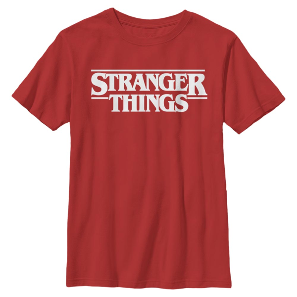 Netflix - Stranger Things - Logo - Kids T-Shirt - Red - Front
