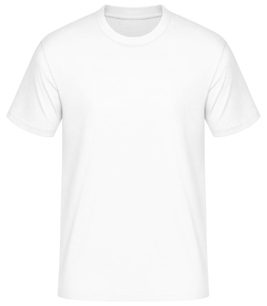 Men's Basic T-Shirt - White - Front