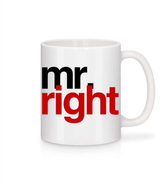 Mr. Right Logo - Mug - White - Front